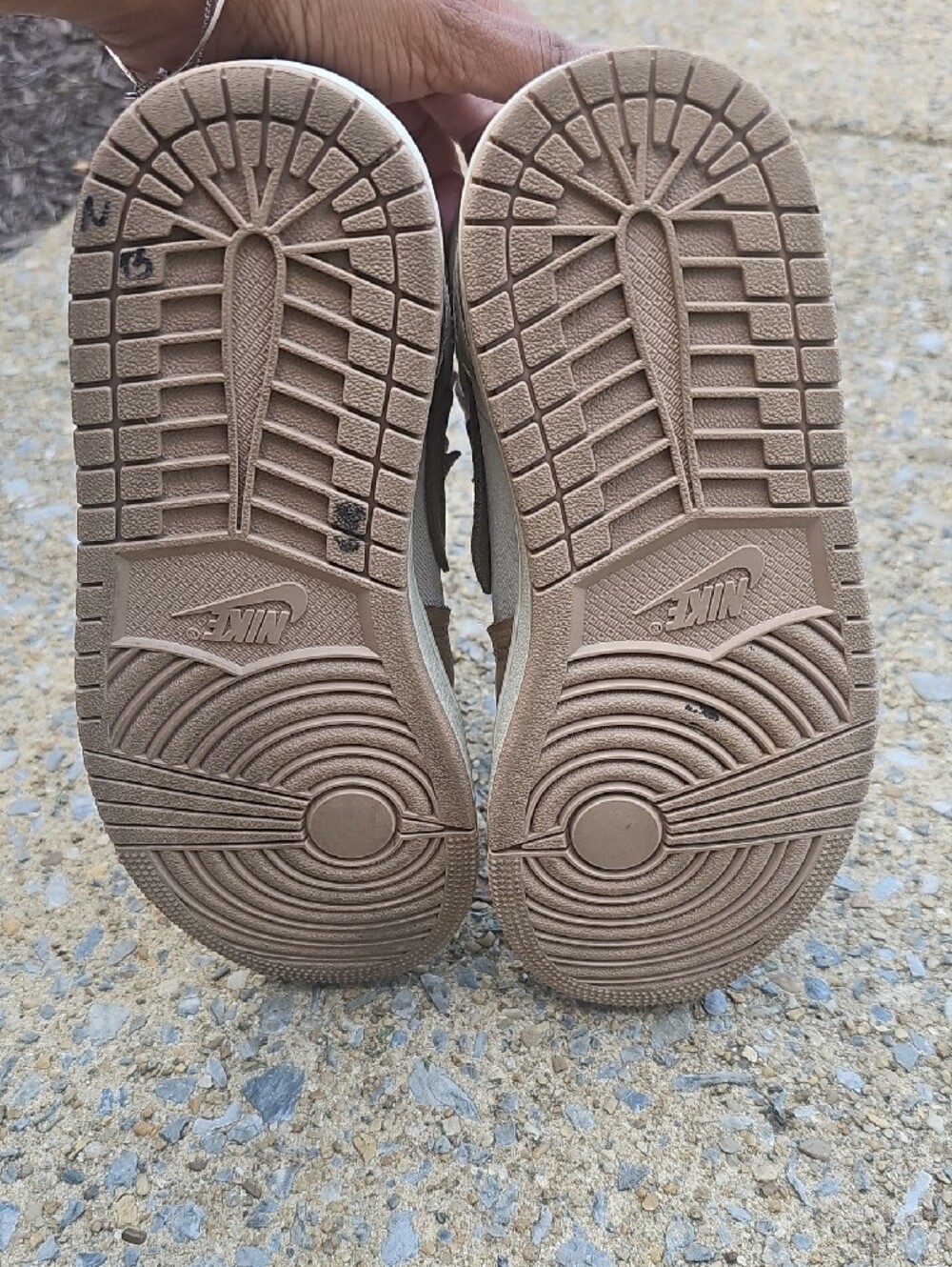 Jordan Women’s Mid-Top Sneakers in Brown, Tan, and Cream - Picture 5 of 5
